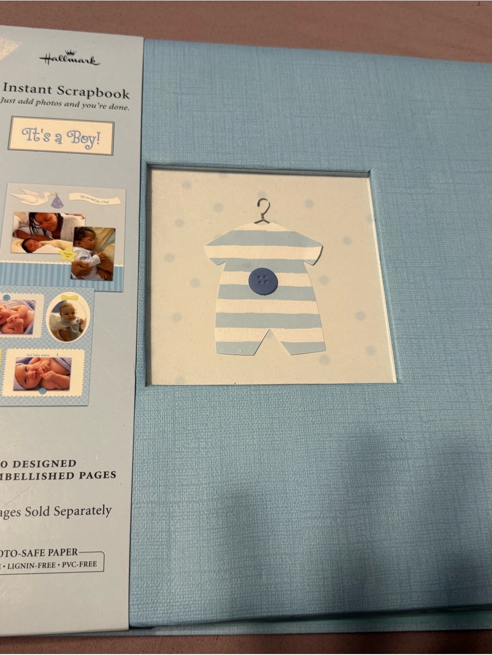 NEW Hallmark “It’s a Boy!” Instant Scrapbook — Baby Boy Memory Album, New